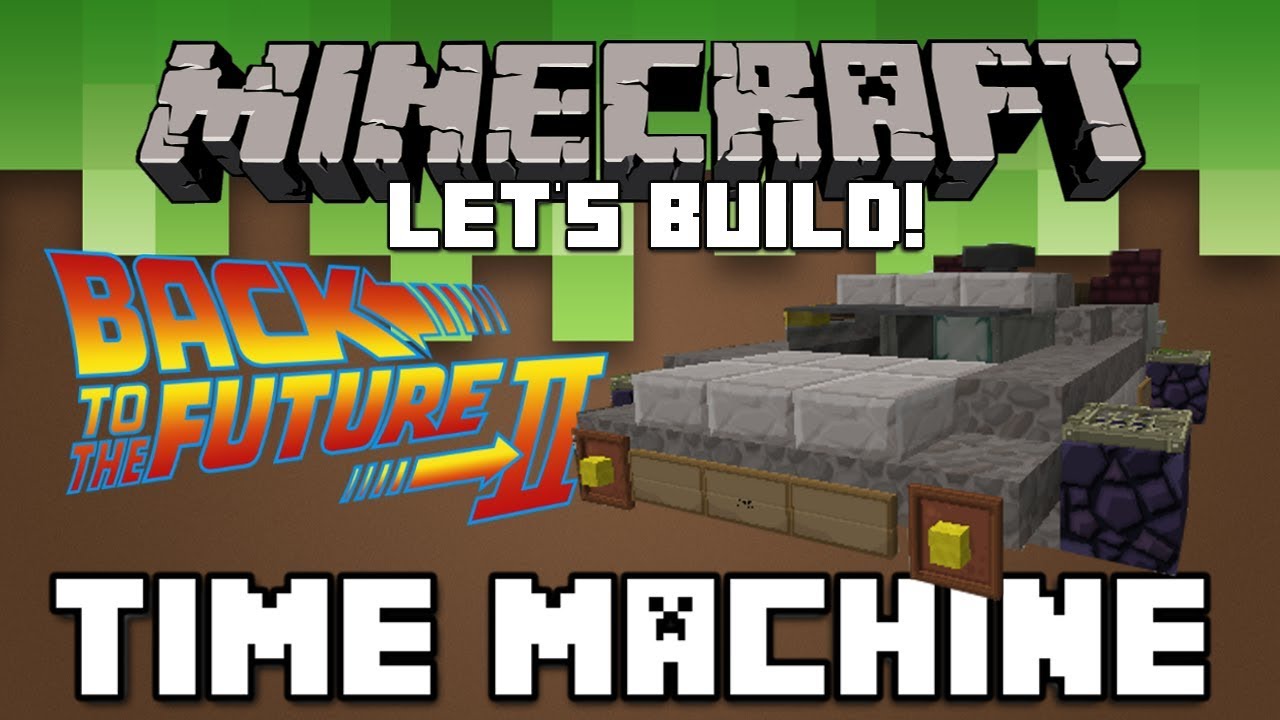 BACK TO THE FUTURE 2 TIME MACHINE | Famous Vehicles | Minecraft: Let's Build.