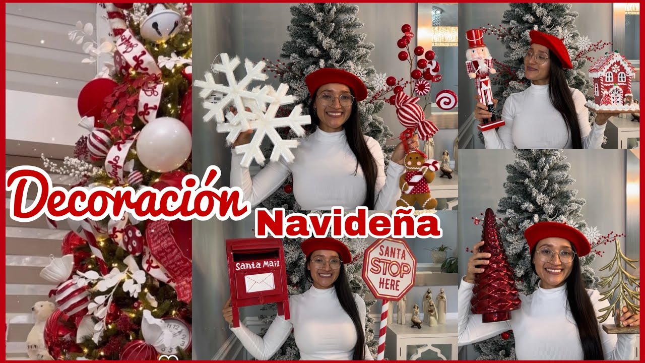 NUEVA D€CORACIÓN NAVIDAD COMPRAS para mi CASA| ARBOL de Navidad 🌲Candy Cane Christmas tree