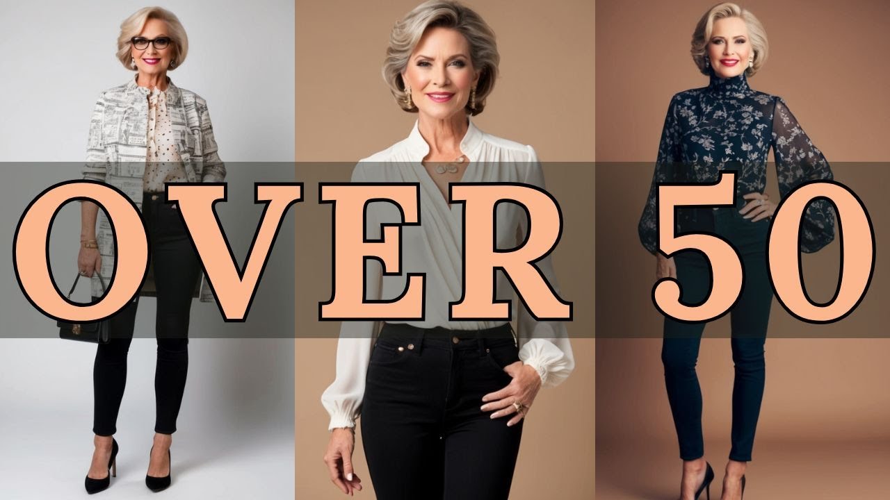 5 Timeless & Classic Black Jeans Outfit Combos | Chic & Elegant Fashion Over 50