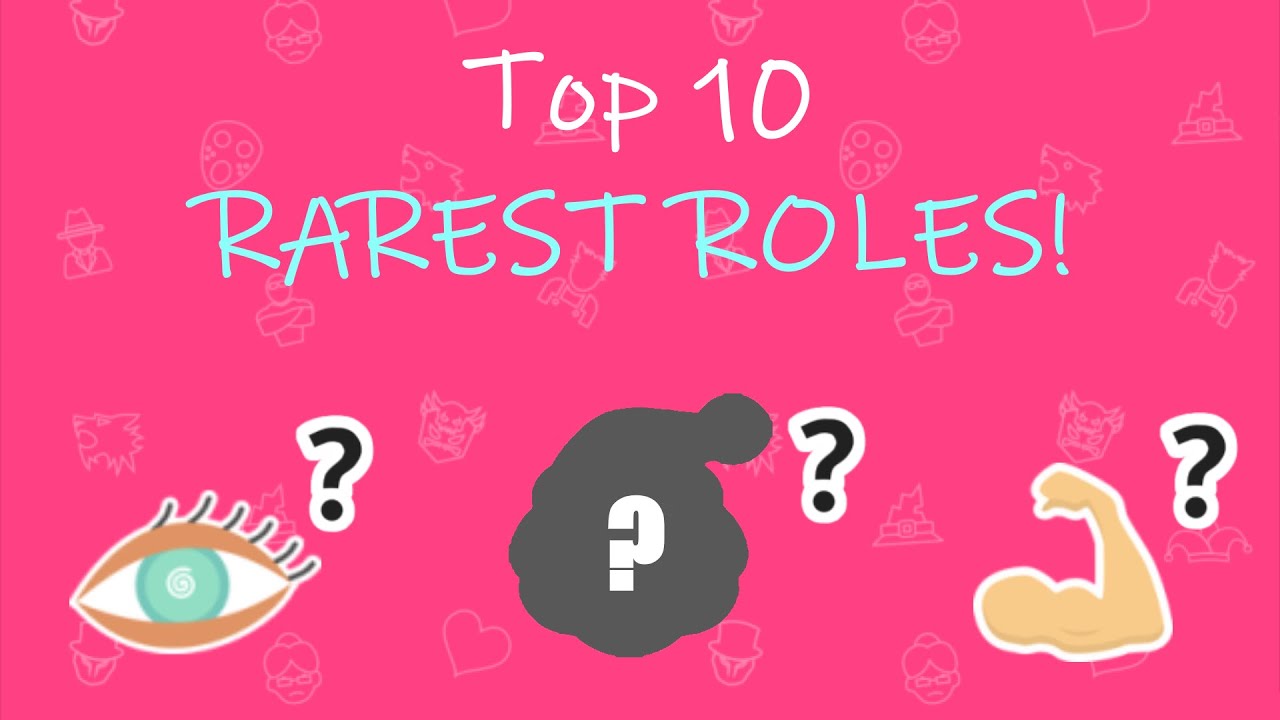 What are the 10 RAREST ROLES in Werewolf Online? | Werewolf Online Top 10