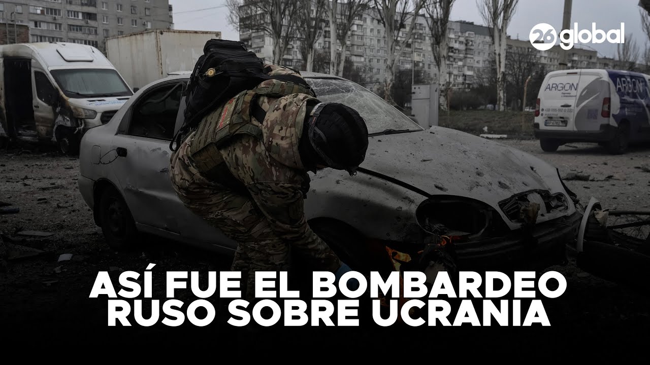 🇷🇺 MISILES Y DRONES | As&iacute; fue el bombardeo ruso sobre Ucrania  #26Global