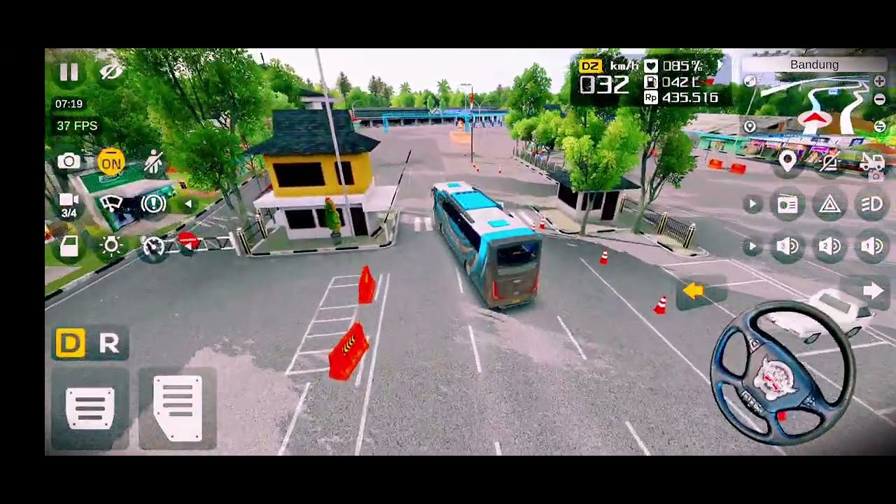 Night Rain Drive 🌧️ | Indonesia Bus Simulator Ultra Realistic#SagarPlayz