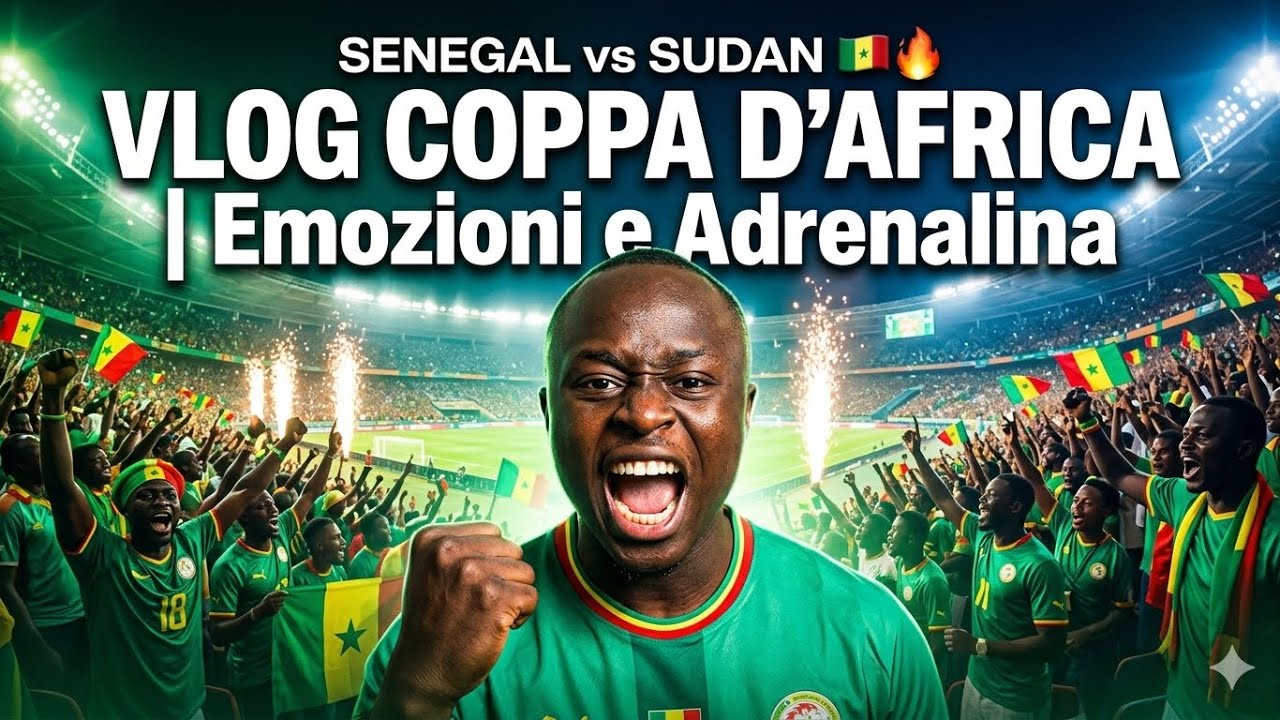SENEGAL vs SUDAN 🇸🇳🔥 VLOG COPPA D’AFRICA | Emozioni, tifosi e adrenalina pura!