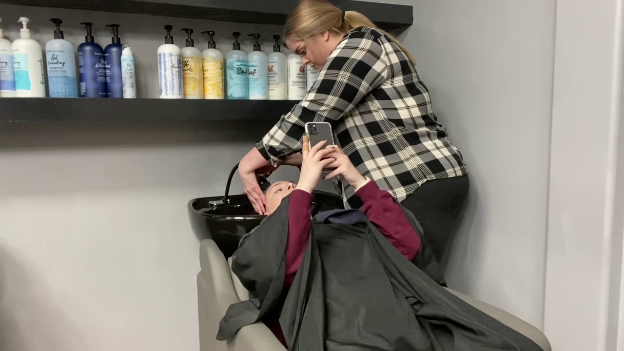 Haylee P-shampoo bowl experience