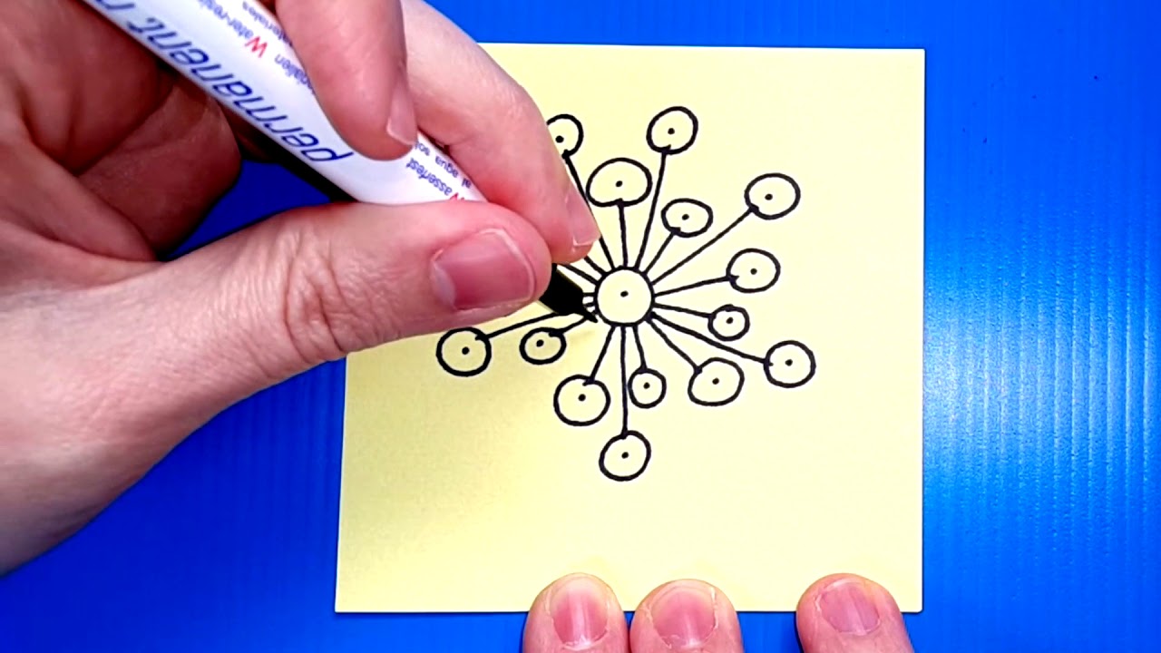 How To Draw a Zentangle Step By Step ✏️