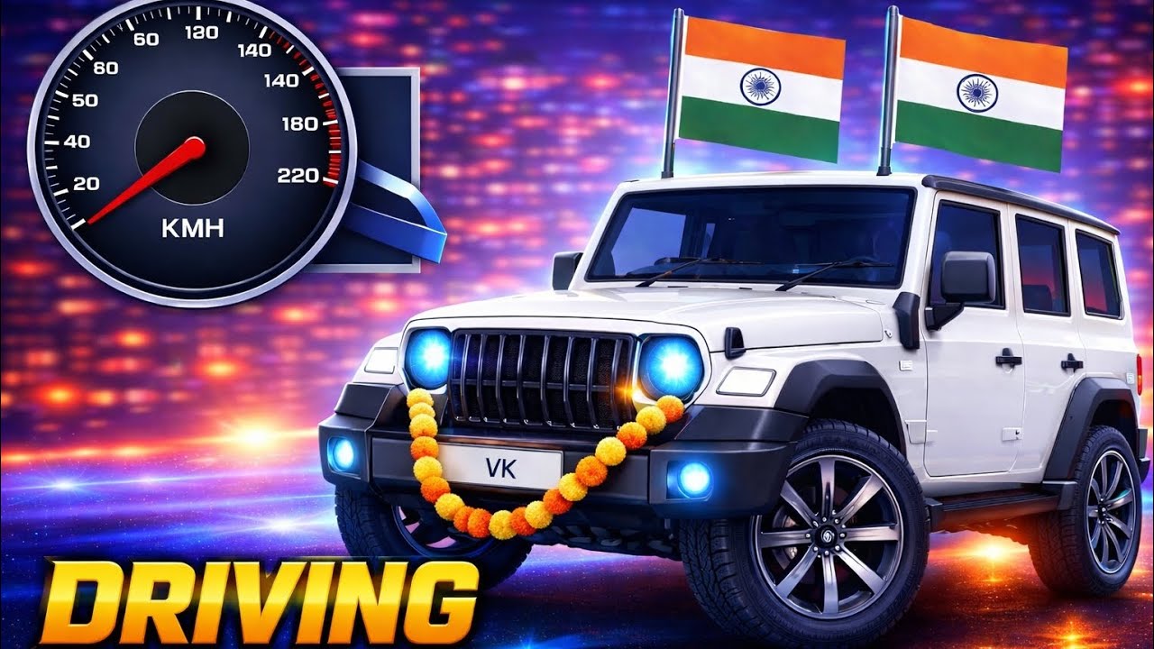 Modified Mahindra Thar😈 | Cars games: Indian Cars (Gadi Wala Game) Thar Car Game | Gameplay 2026