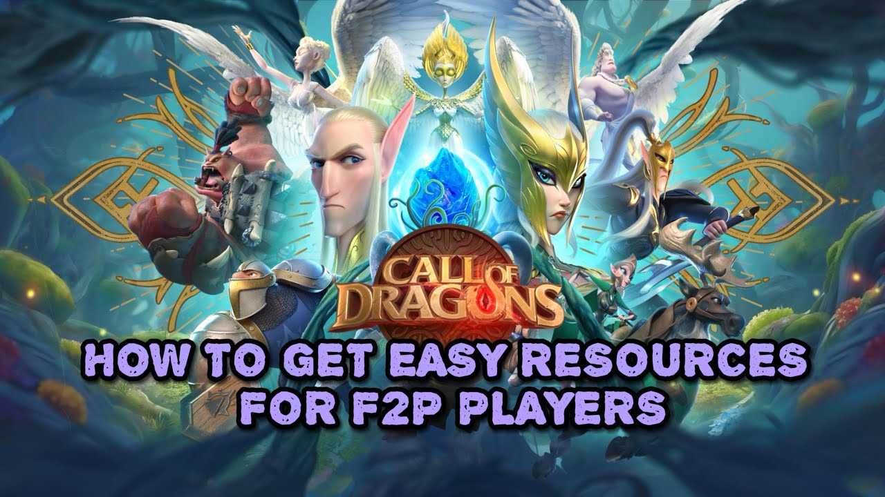 HOW TO GET EASY RESOURS FOR F2P PLAYERS CALL OF DRAGONS GAME