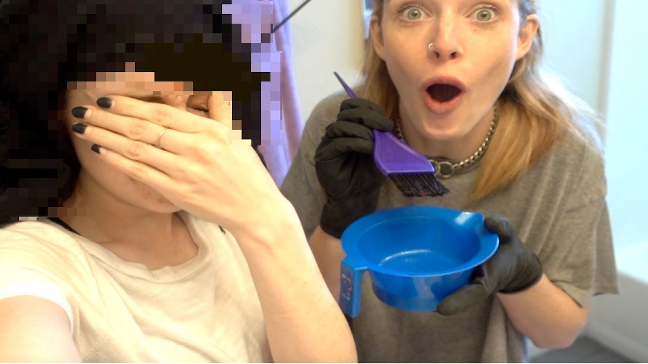 SURPRISE NEW HAIR COLOR ...