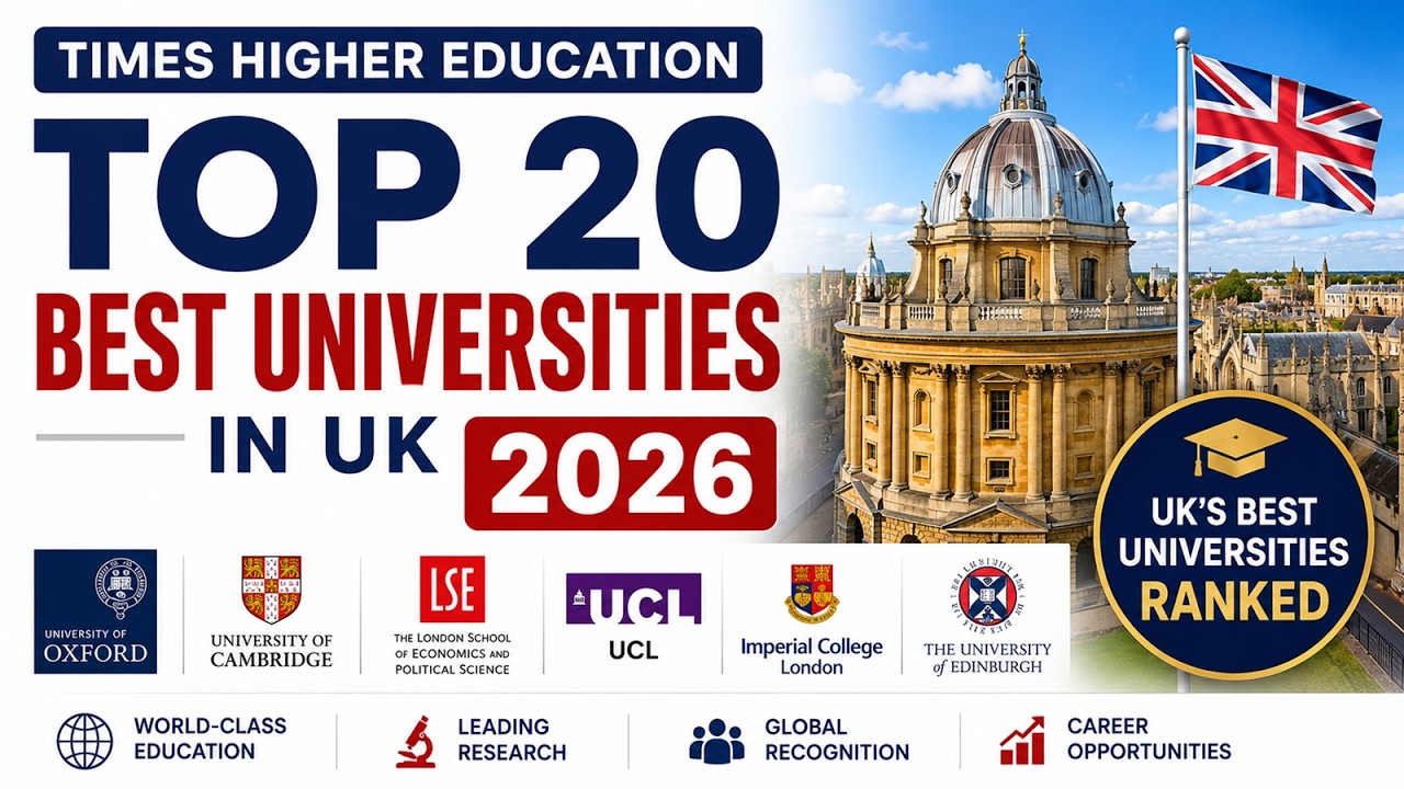 Топ-20 лучших университетов Великобритании 2026 🇬🇧 | Рейтинг Times Higher Education