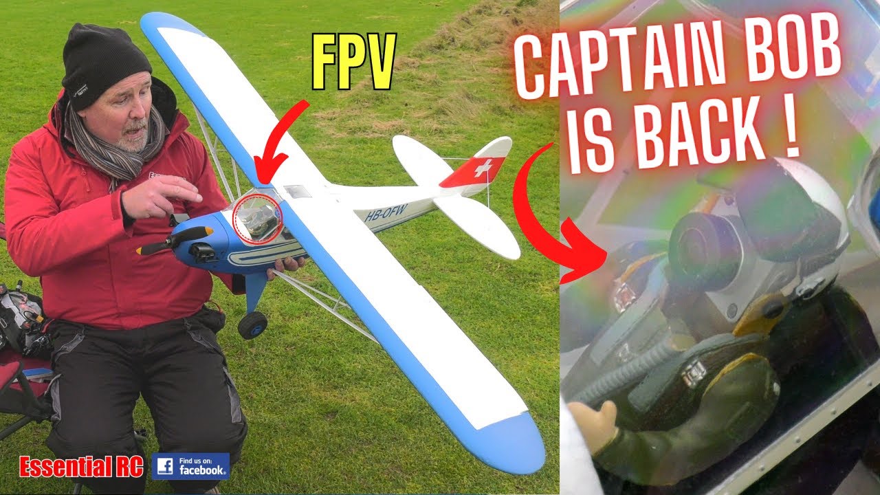 CAPTAIN BOB RETURNS for some H-KING SWISS J3 CUB FPV Action !