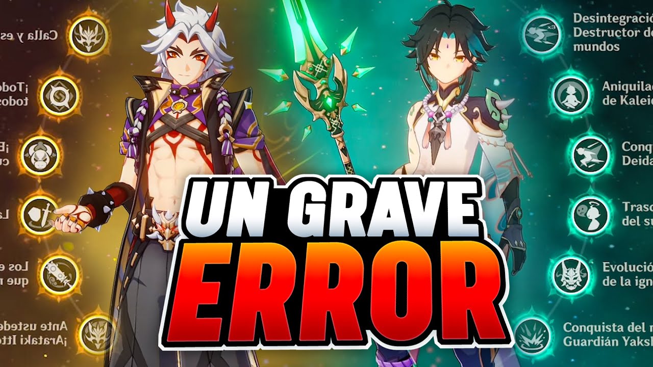 ESTE SUSCRIPTOR BALLENA estaba COMETIENDO un GRAVE ERROR al EQUIPAR sus PERSONAJES - Genshin Impact