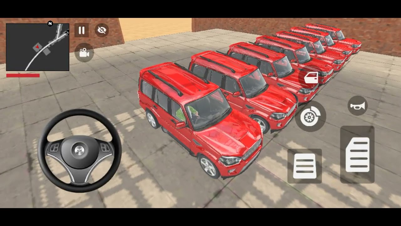 Franklin ka Red Scarpio Collection In Village 