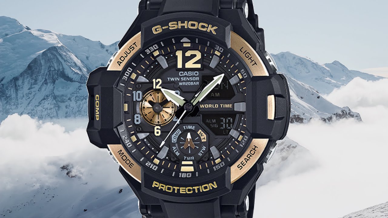 Review G-SHOCK  Master Of G GA1100-9G World Timer
