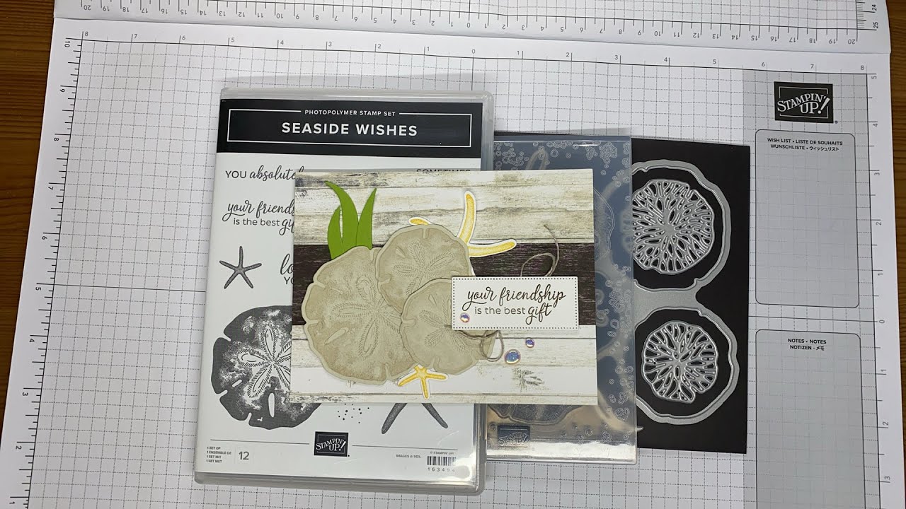 Stampin’ Up! Мастер-класс по открытке для друзей «Пожелания на берегу моря» #сделайсам #изготовле...