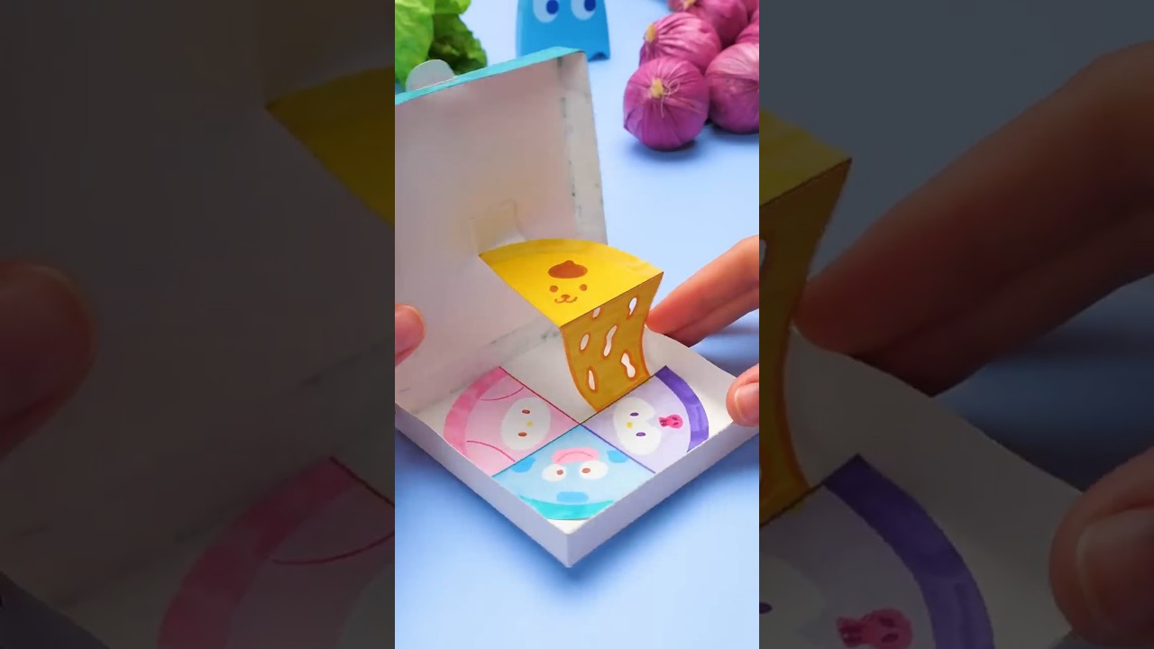 🍕Paper Pizza With Cheese Pull🍕 Cute Sanrio Craft