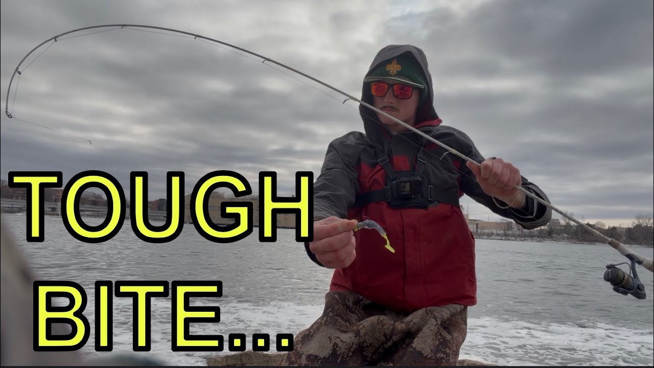 Early Spring Walleye Fishing in DePere Wisconsin - Tough Bite!