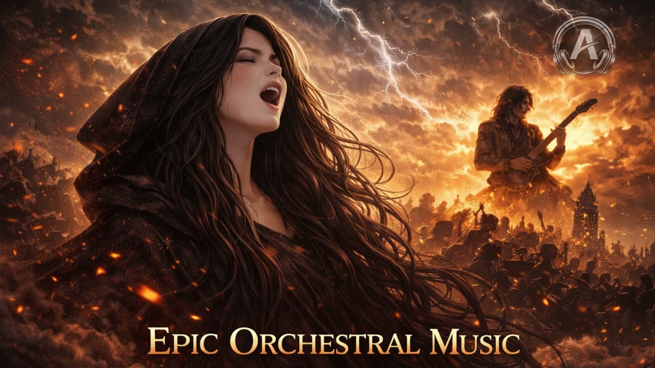 Epic Orchestral Music with Haunting Female Vocals & Soaring Electric Guitar | Emotional Soundtrack