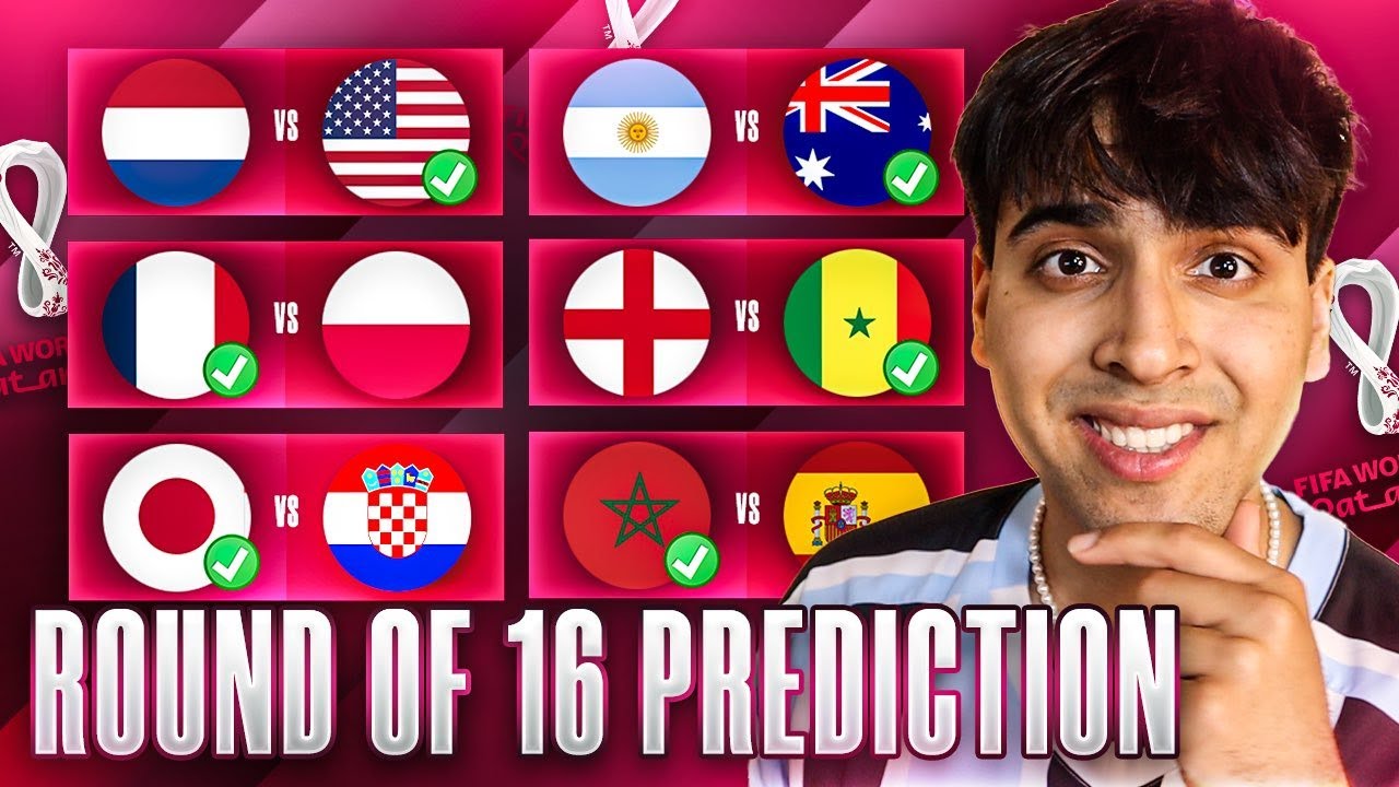 My WORLD CUP 2022 ROUND OF 16 PREDICTIONS!