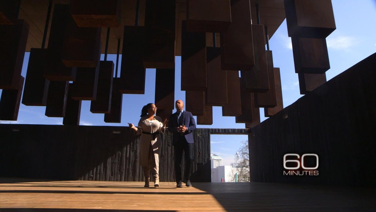 Oprah visits Alabama memorial for lynching with 