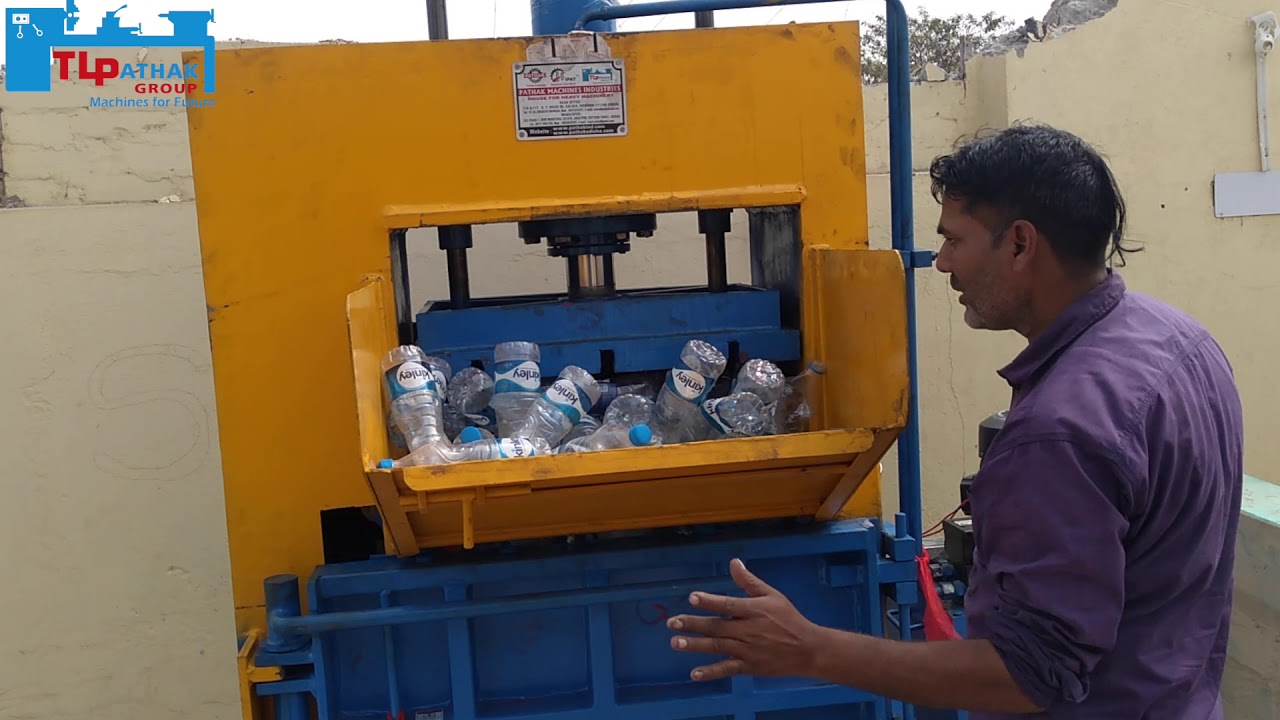 MINI PET BOTTLE BALING PRESS MACHINE