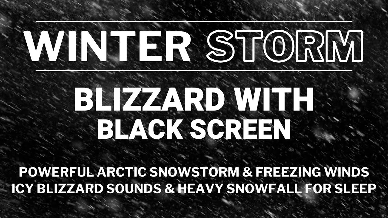 Powerful Arctic Snowstorm & Freezing Winds | Icy Blizzard Sounds & Heavy Snowfall for Sleep