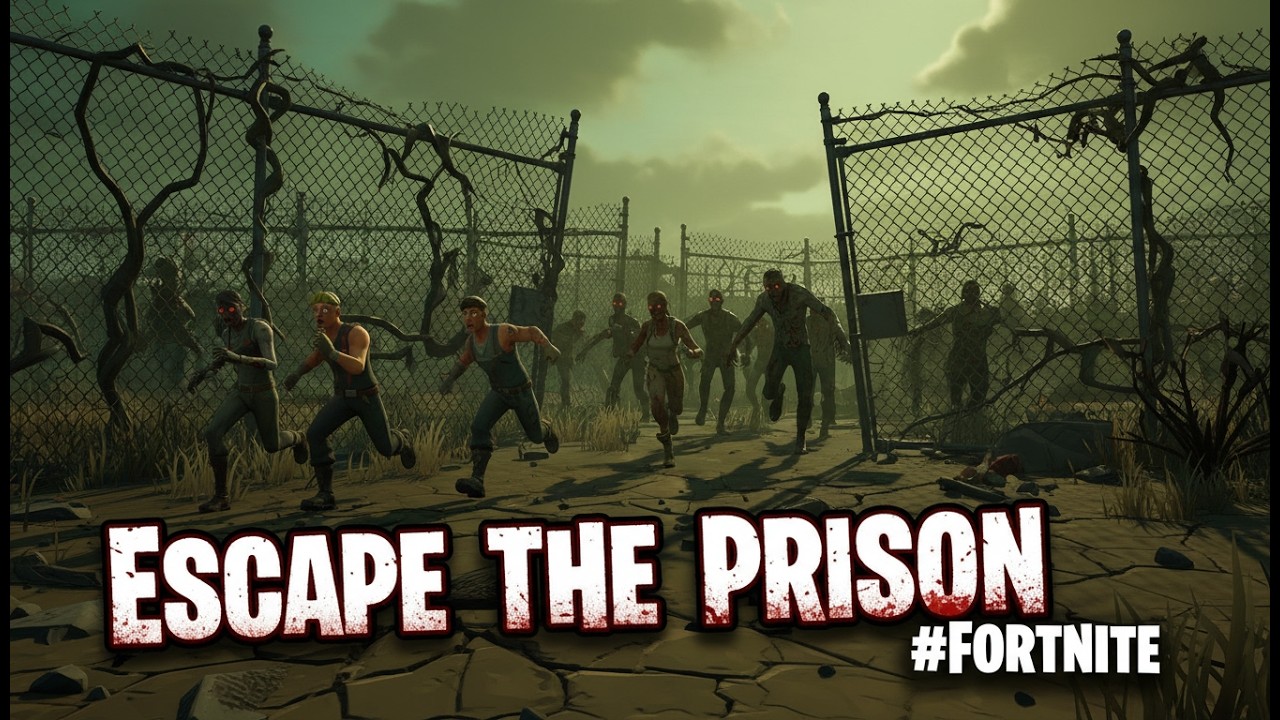 The Walking Dead!! Escape The Prison #Fortnite