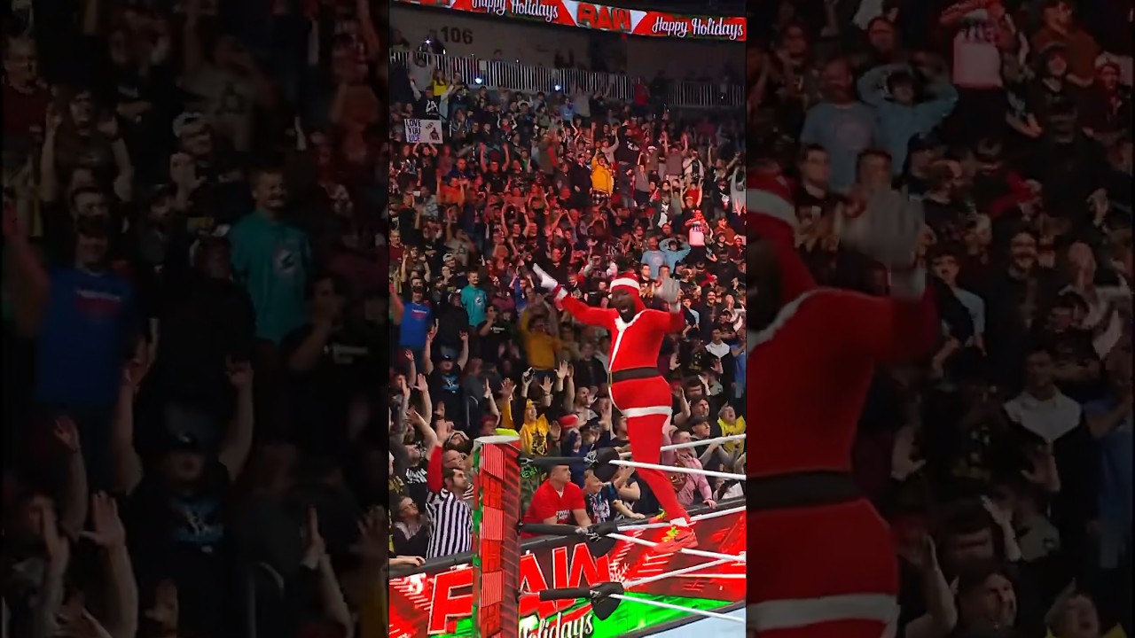 Kofi and Jey were feeling festive on #WWERaw 😂