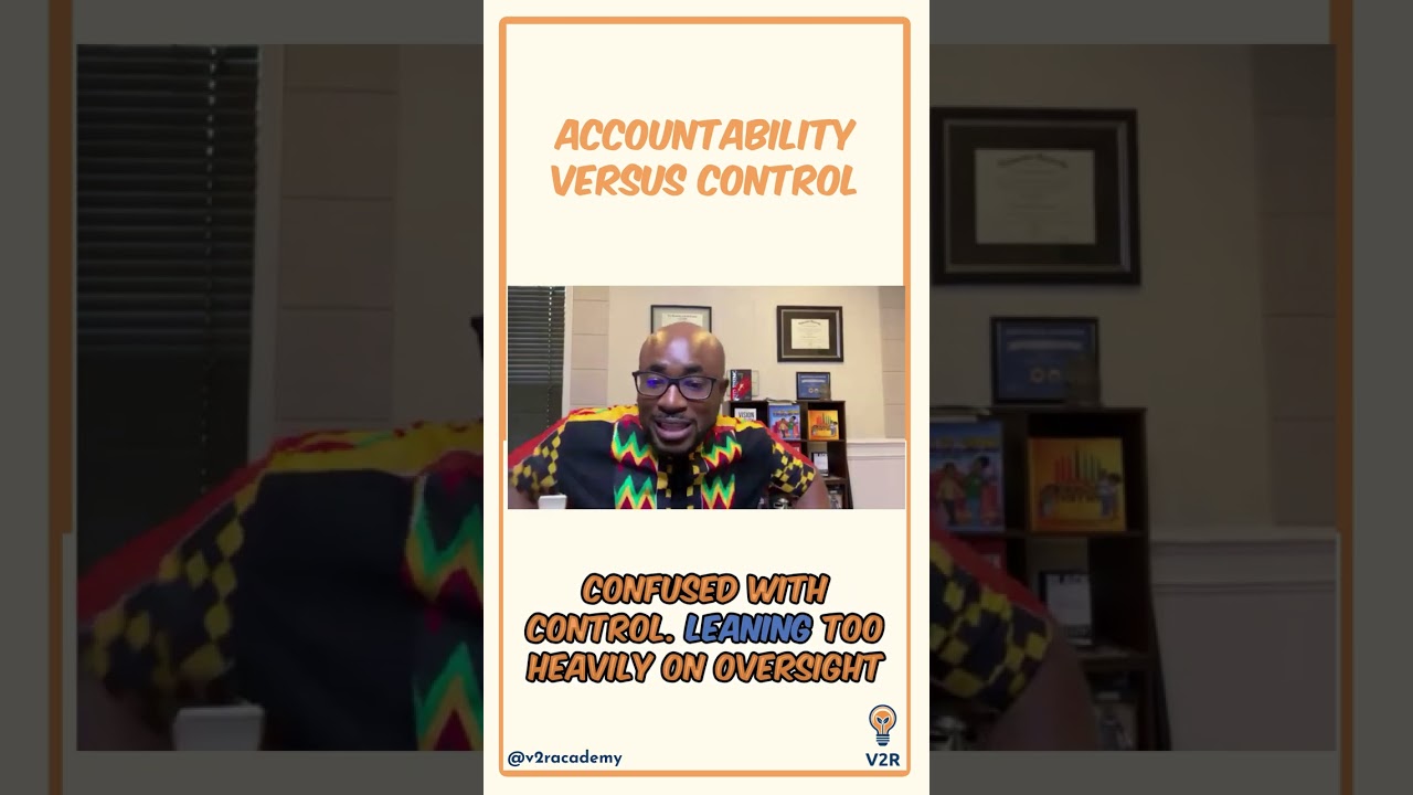 Accountability Versus Control #shorts