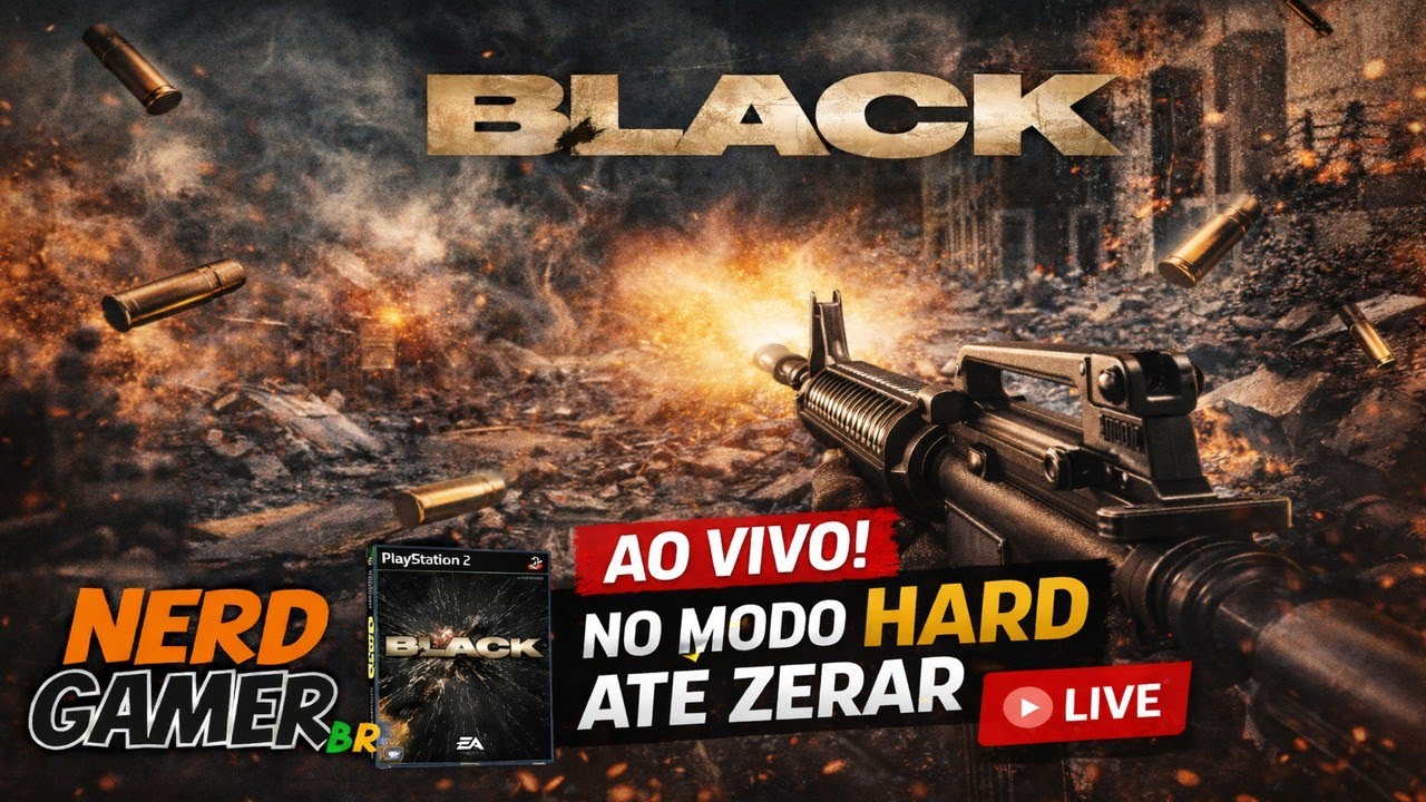 🔴 O FPS mais PESADO do PS2 🔥 BLACK no HARD AO VIVO