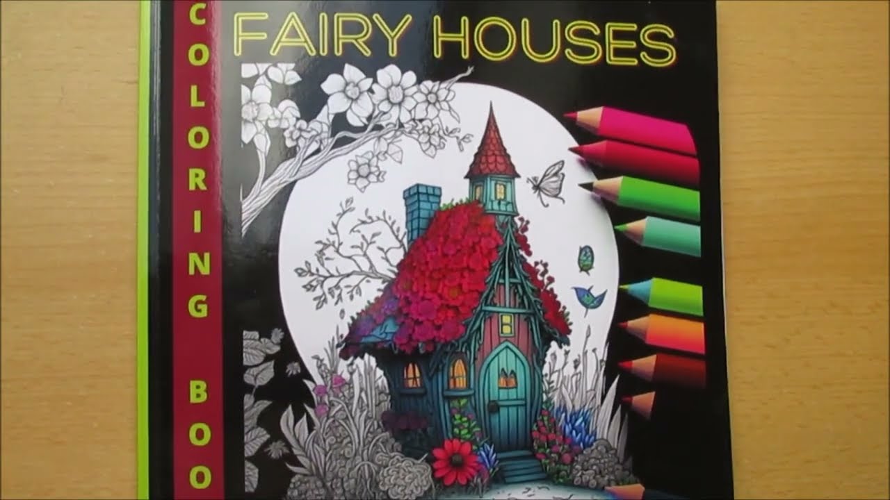 Flip Through - Fairy Houses Coloring Book by Julia Ogley