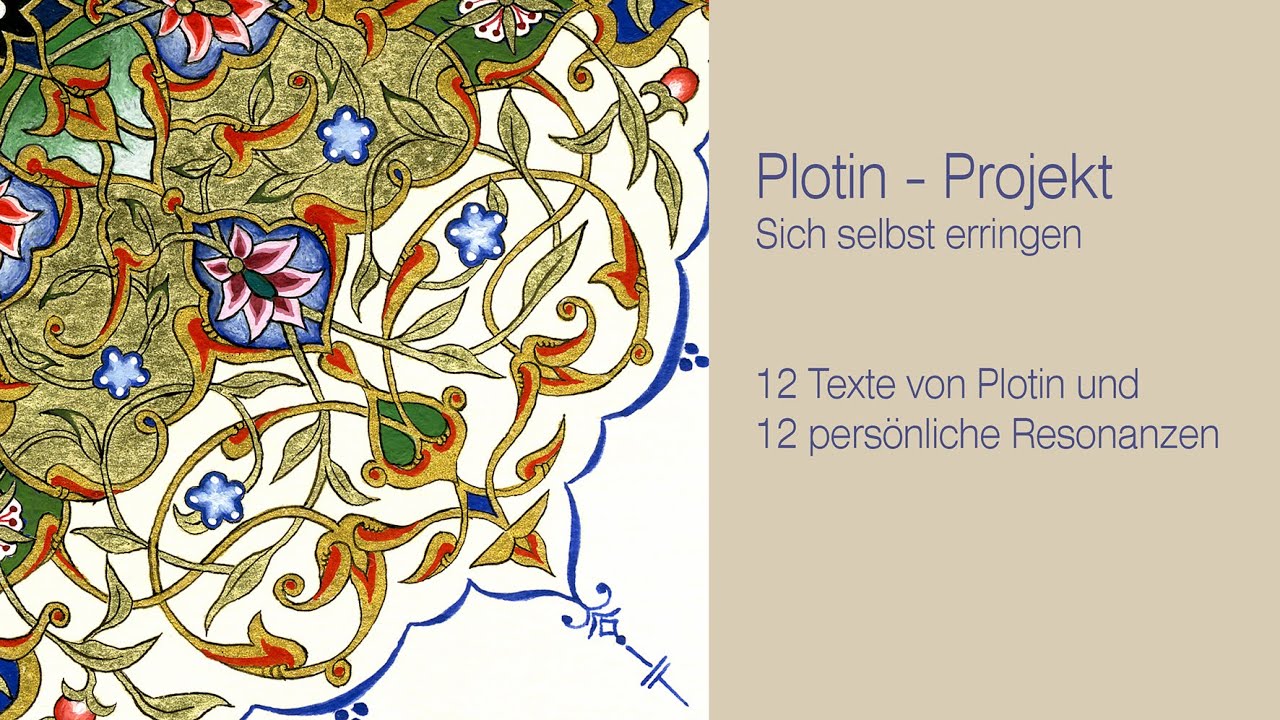 Einladung zum Plotin Projekt