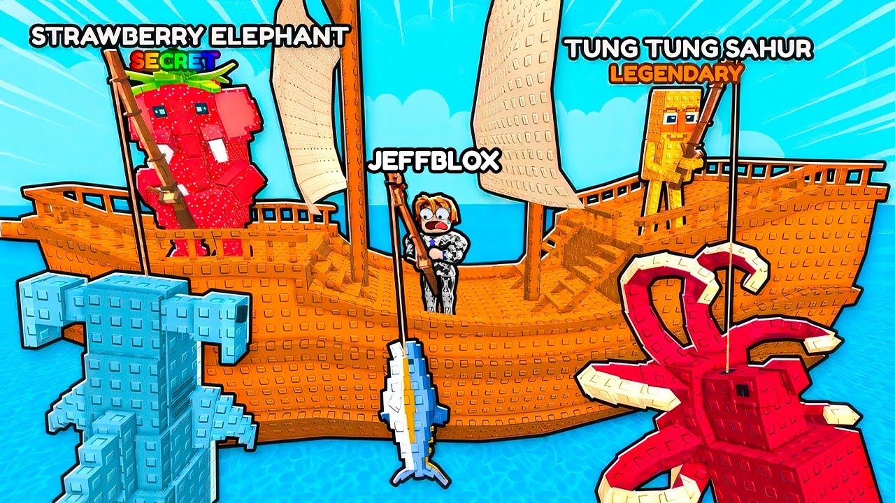 ABRI uma PESCARIA de BRAINROTS no ROBLOX 😅🎣