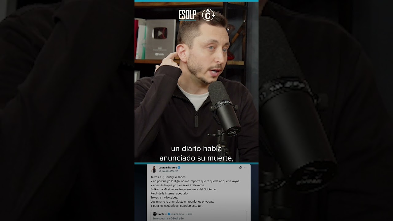 &ldquo;Santiago Caputo perdi&oacute; la interna con Karina Milei&rdquo;.