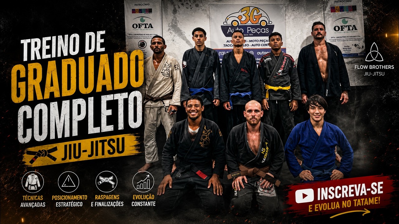 4 de FEVEREIRO de 2026/ Treino completo de Jiu-jitsu 🥋