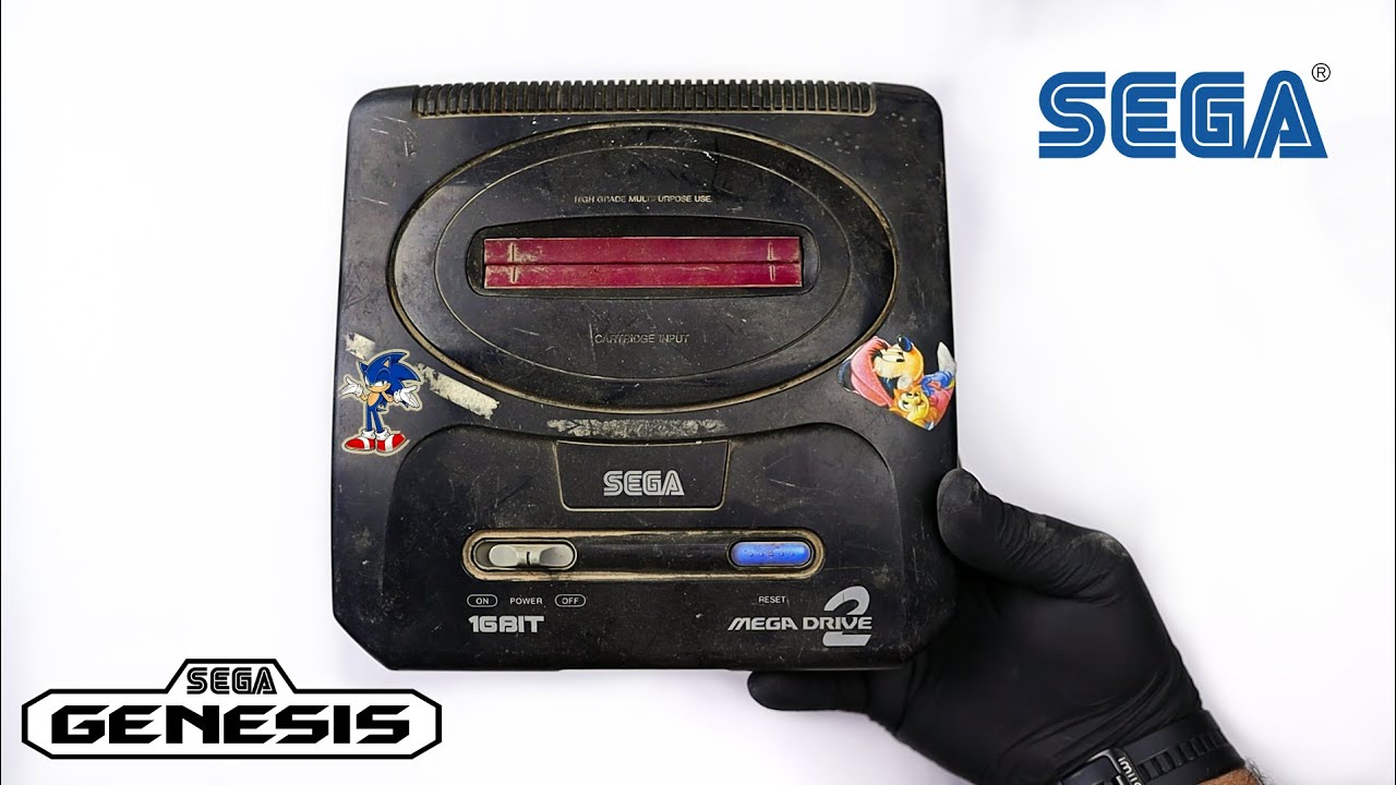 Восстановление и ремонт барахла Sega Mega Drive2- Retro Console Классические игры | АСМР
