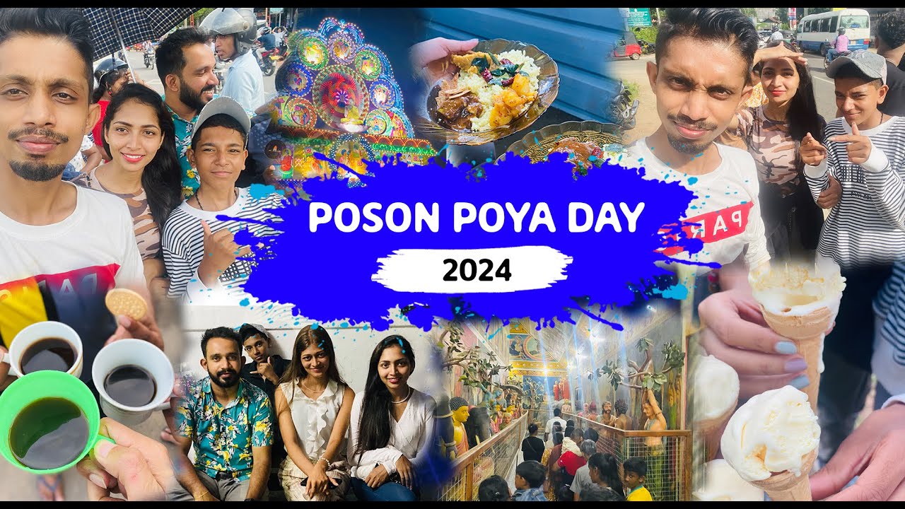 Poson Poya Day Vlogs | පොසොන් පෝය | Srilanka | Travel With BBQ