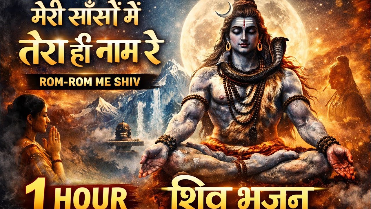 मेरी साँसों में तेरा ही नाम रे | Rom Rom Me Shiv | Powerful Shiv Bhajan | Non Stop 1 Hour