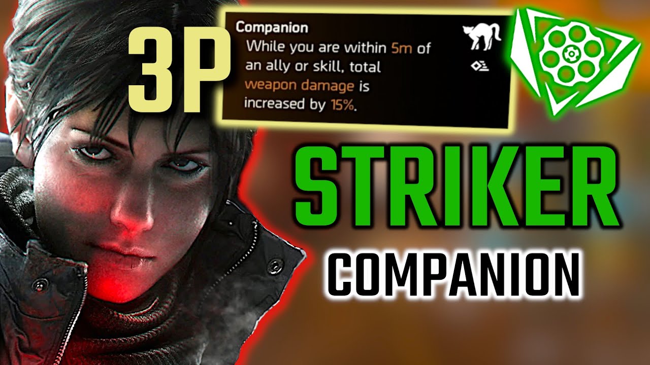 My 3P Striker Companion Build - AR Unbreakable - Striker | The Division 2 PvP | Dark Zone