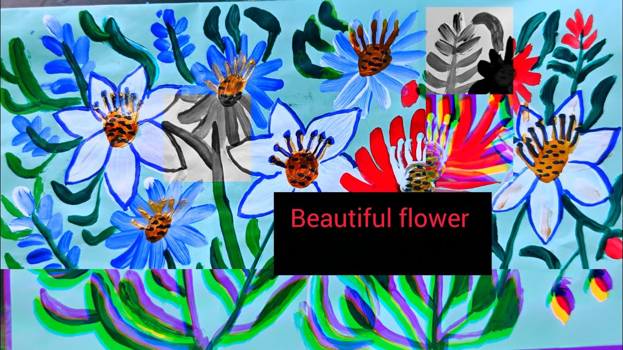 live So relaxing Watch till the end /Relaxing acrylic flower painting