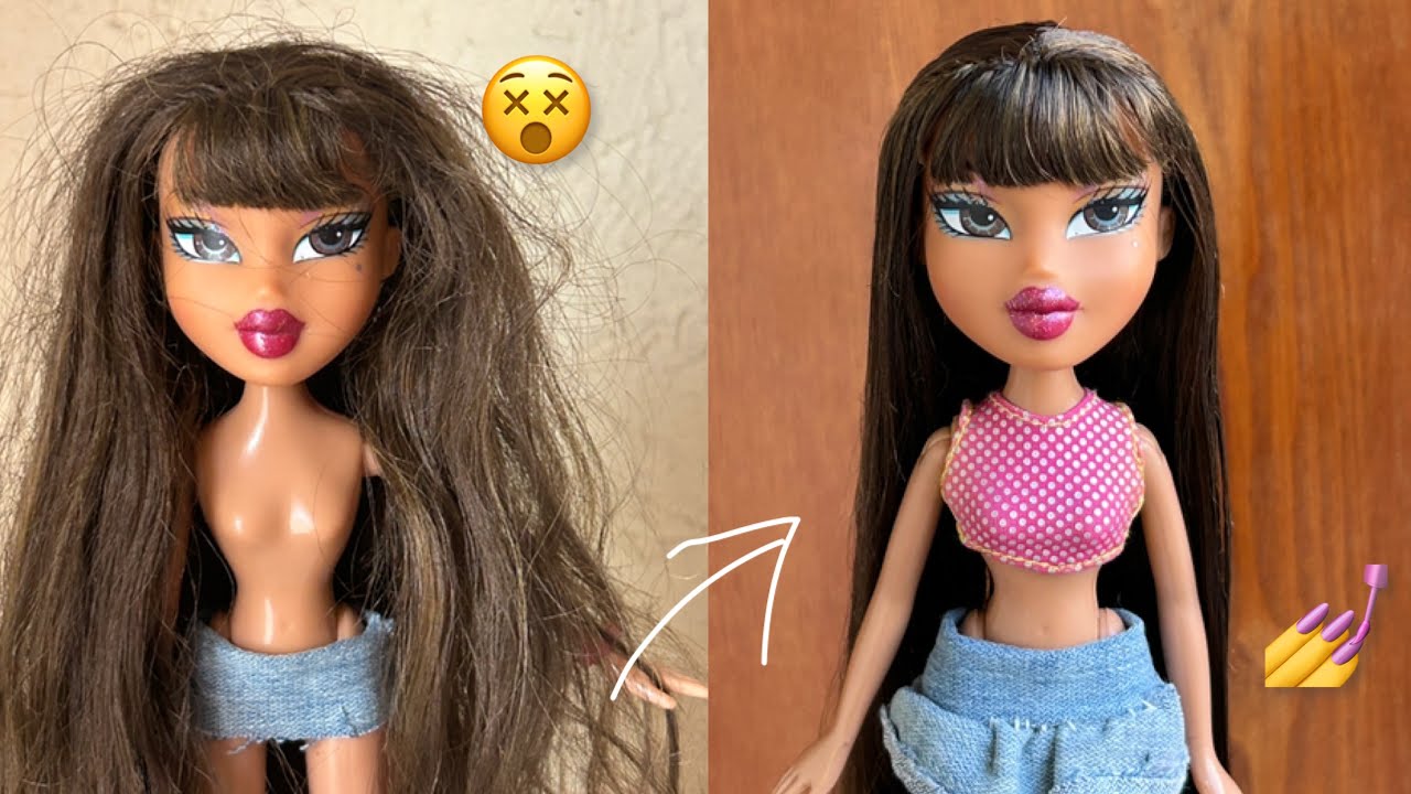 Arreglando el cabello de mis Bratz 🫢