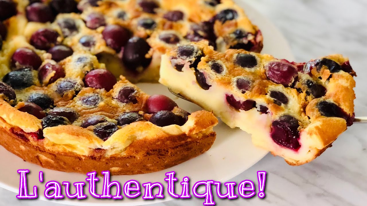 L’AUTHENTIQUE RECETTE DU CLAFOUTIS AUX CERISES MOELLEUX🍒 Facile et Rapide! Deli Cuisine