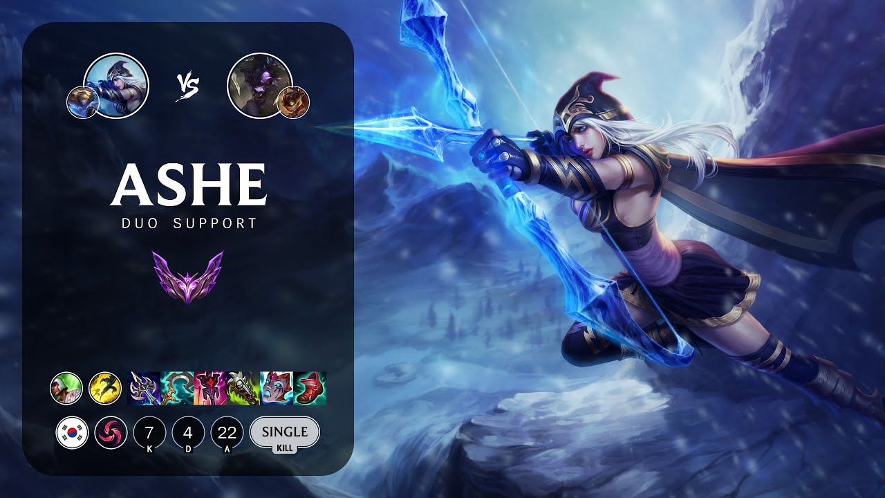 Ashe Support vs Alistar - KR Master Patch 13.19