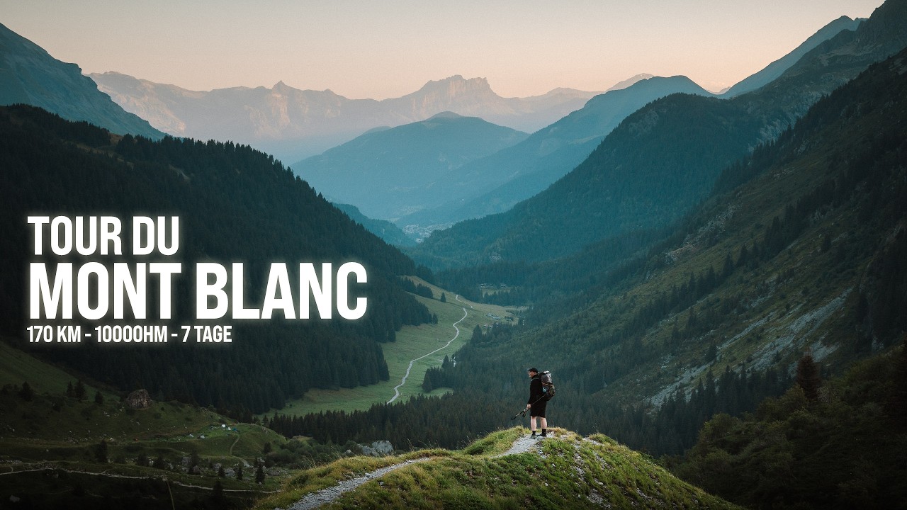7 Tage allein auf der Tour du Mont Blanc mit dem Zelt