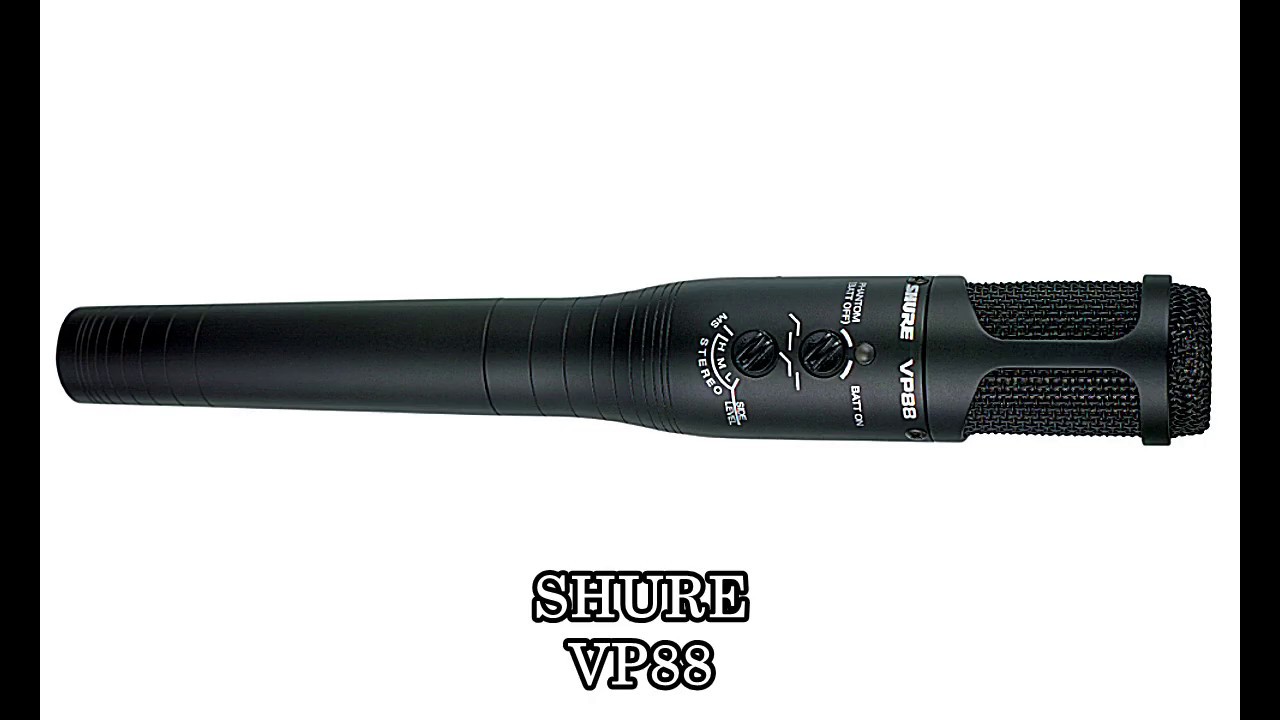 マイク比較テスト  その2 (SHURE VP88、SONY ECM999、SONY C-38B)