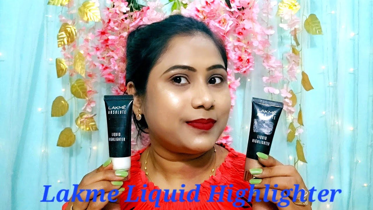 Lakme Liquid Highlighter l Honest Review&Demo l Lakme Absolute Liquid Highlighter RoseGold & Ivory