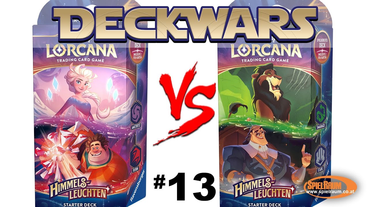 Lorcana Deckwars 13 - Himmelsleuchten Starter Decks - Frozen Ralph VS. Scars Kronk