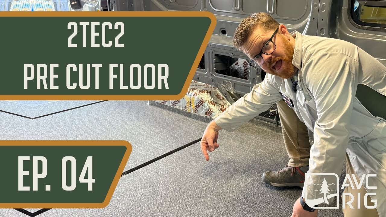 2Tec2 Floor Install | AVC Shop Van 2025 Build EP. 4 | 2023 Ford Transit 148 LB | Van Life Camper