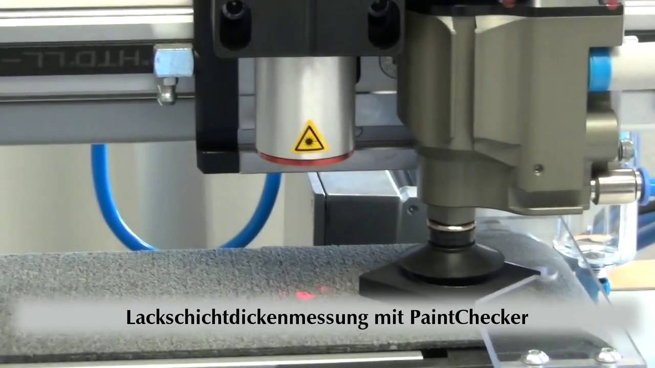 Lackschichtdickenmessung mit Lineareinheit DriveSet M106