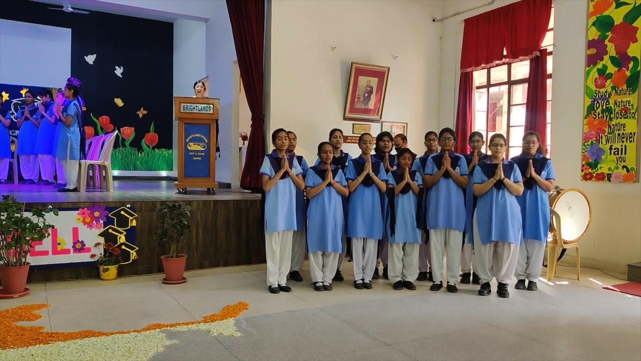 HE SHARDE MAA - SCHOOL PRAYER - BRIGHTLANDS  GIRLS SR. SEC SCHOOL , JAIPUR