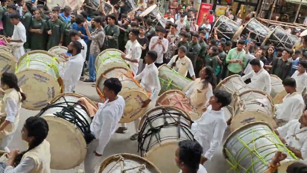 मंगलमूर्ती वाद्य पथक अलिबाग वादन क्रमांक 100 Geetanagar cha maharaja agman sohala2025
